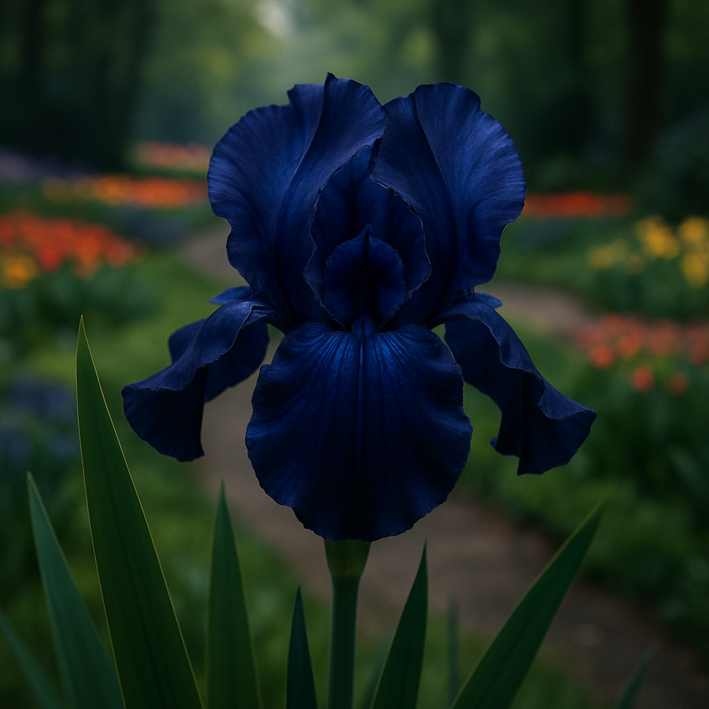 Midnight Blue Iris From Keukenhof Gardens Paint by diamonds kits