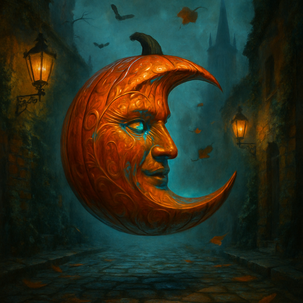 Pumpkin Moon Lantern Paint by diamonds art