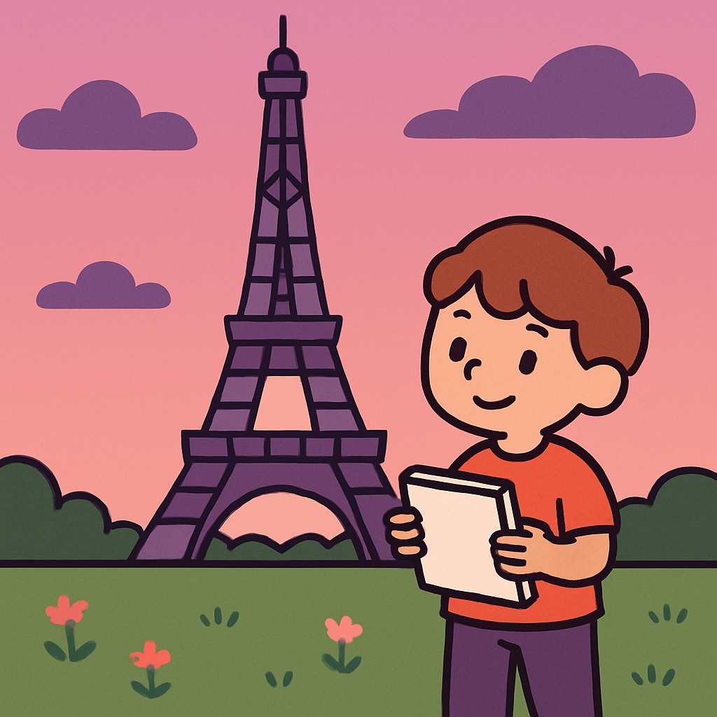 Eiffel Tower Sketch Travel Paint by diamonds art