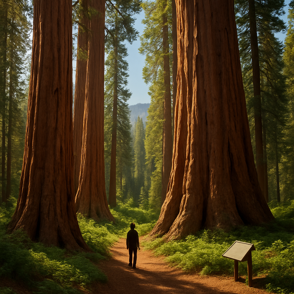 Sequoia Giant Sequoia Grove Sequoiadendron Giganteum paint by color