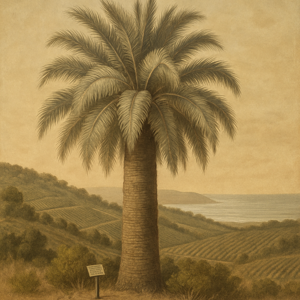 Chilean Wine Palm Jubaea Chilensis Heritage Palm paint by diamond