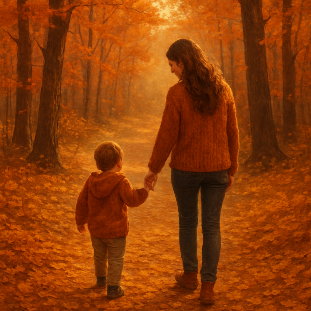 Gentle Echoes Along The Autumn Trail paint by diamond