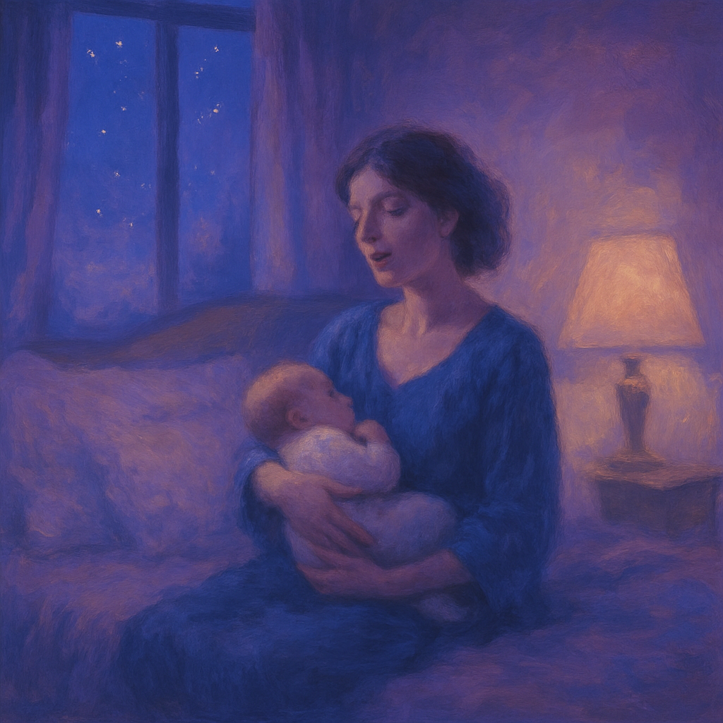 Evening Serenade: A Mother’s Lullaby In Soft Twilight painting diamond kit