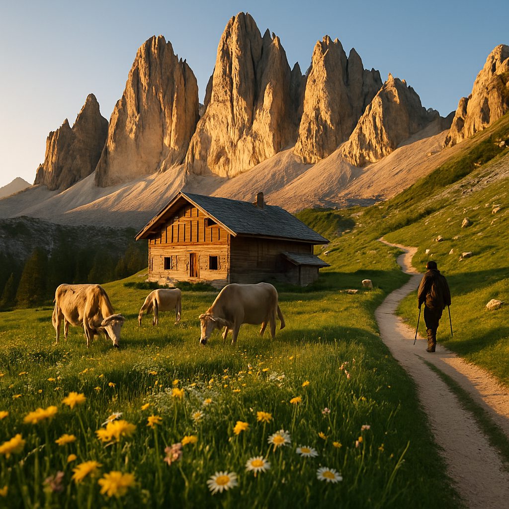 Dolomites Alpine Meadow In Summer Paint by diamonds kits