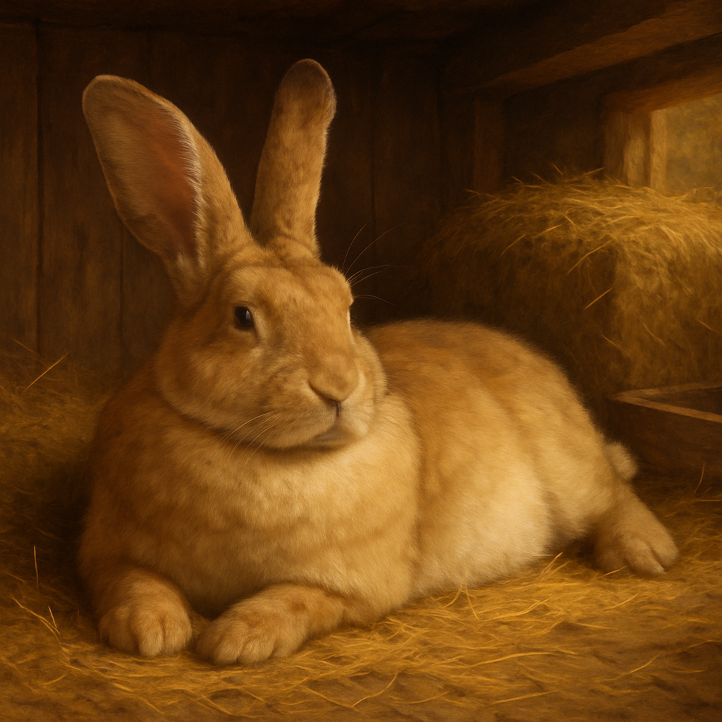 Flemish Giant Rustic Rabbit Paint by diamonds art