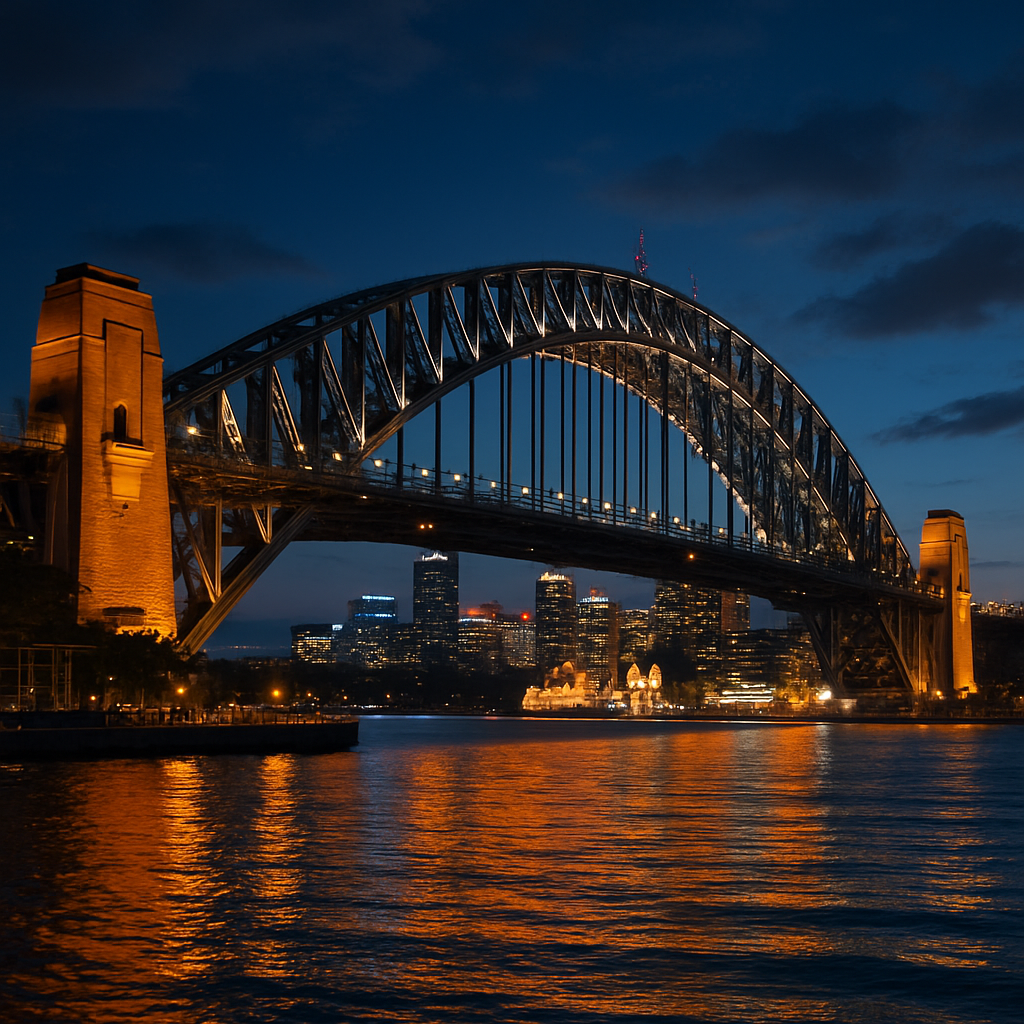Sydney Harbour Bridge Panorama diamond painting