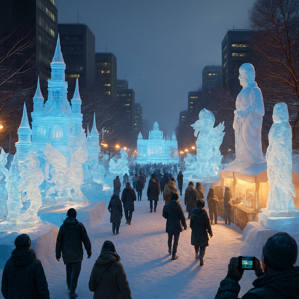 Snow Festival Sapporo Showcase painting diamond kit