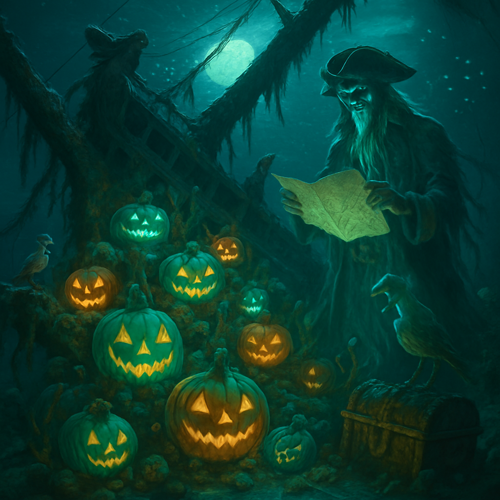 Lantern Reef Of The Shipwreck Pumpkin Paint by diamonds art