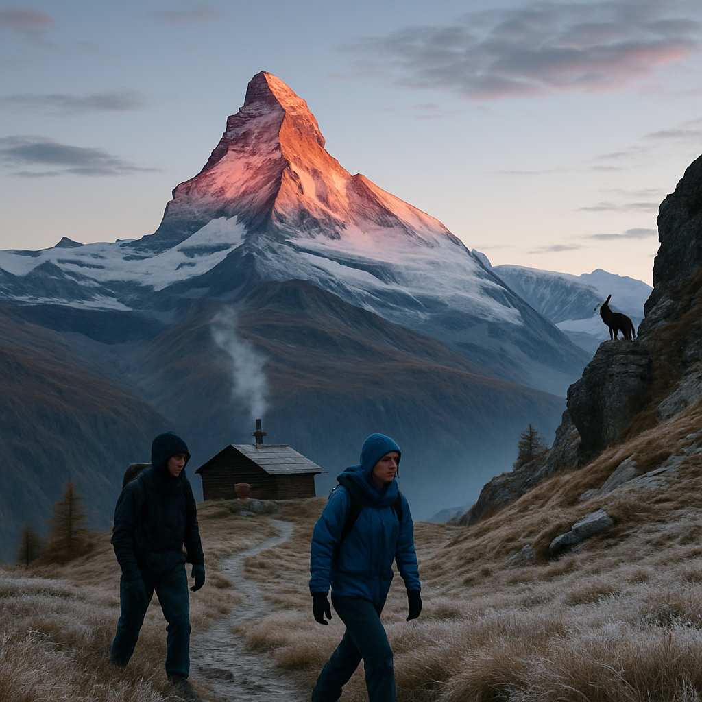 Alpine Sunrise Over Matterhorn Ridge paint by diamonds