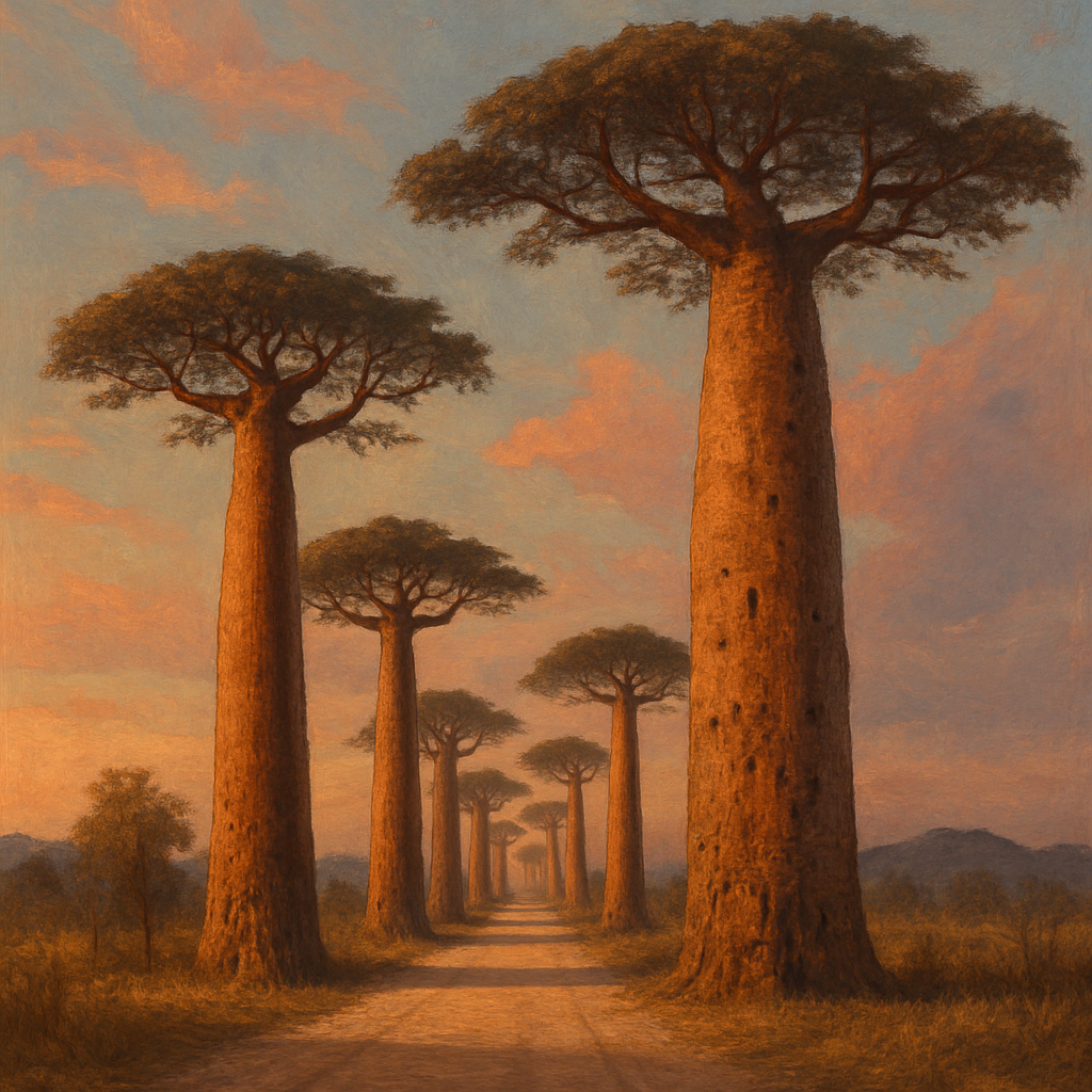 Baobab Avenue Madagascar Giant paint by color