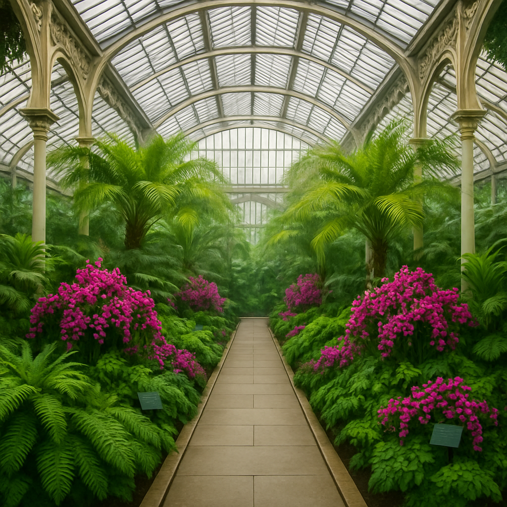 Kew Gardens Temperate Glasshouse paint by diamond