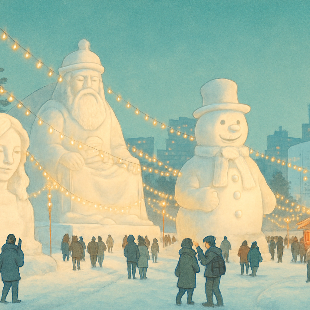 Sapporo Snow Festival Experience Paint by diamonds art