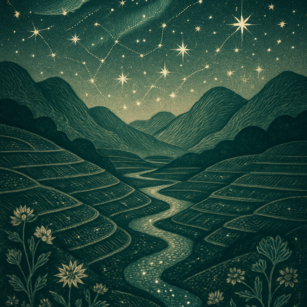 Starlit Valley Tapestry Paint by diamonds kits