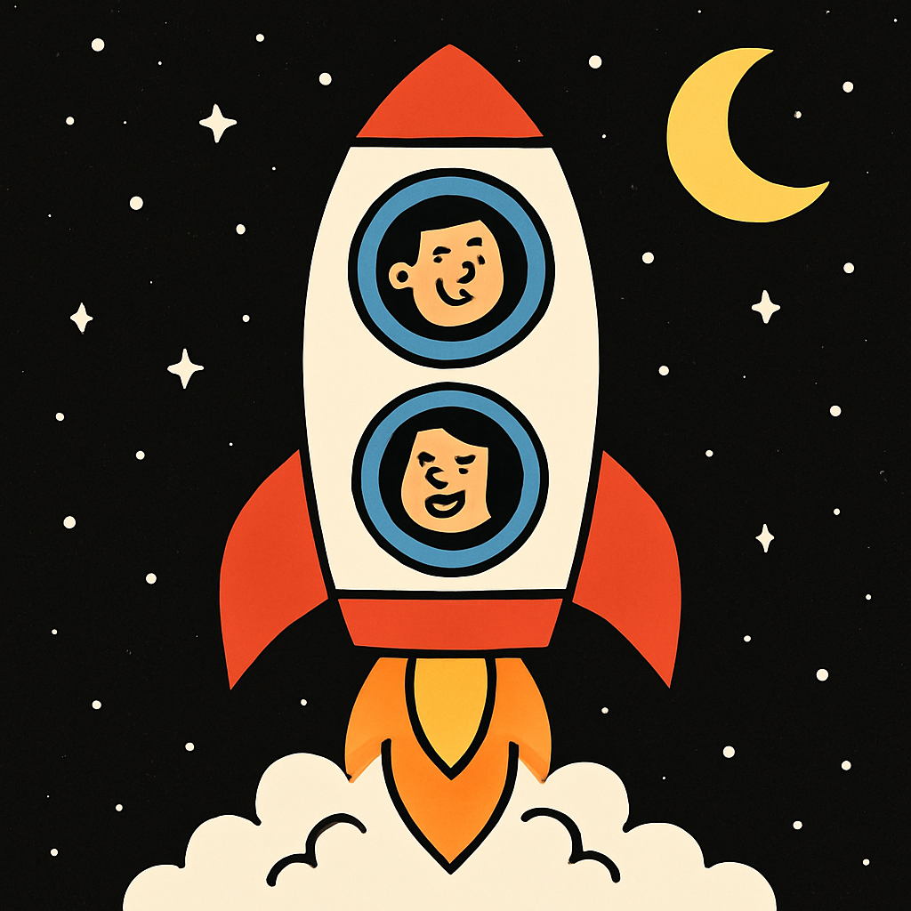 Galaxy Exploration Rocket Ship painting diamond kit