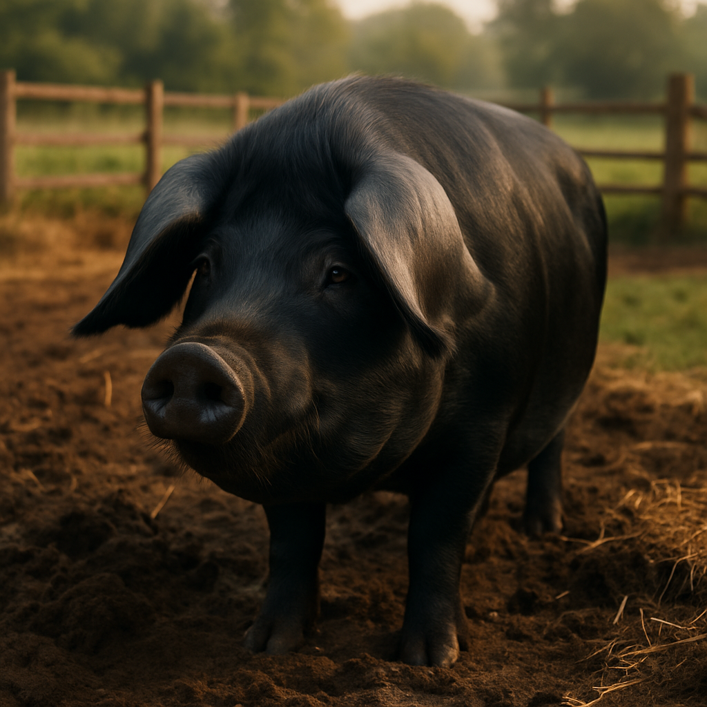 Large Black Pig Breed From England Paint by diamonds art