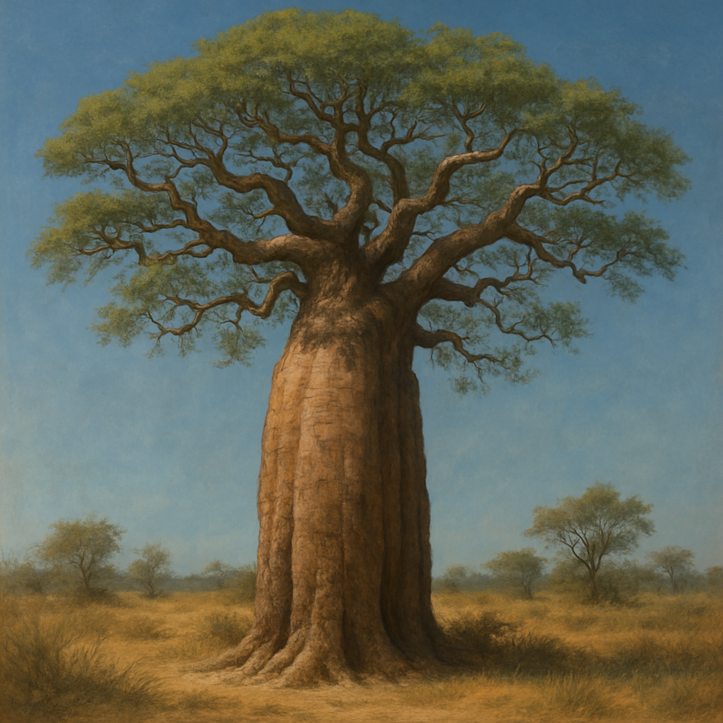 Baobab Tree Adansonia Digitata Madagascar paint by diamonds