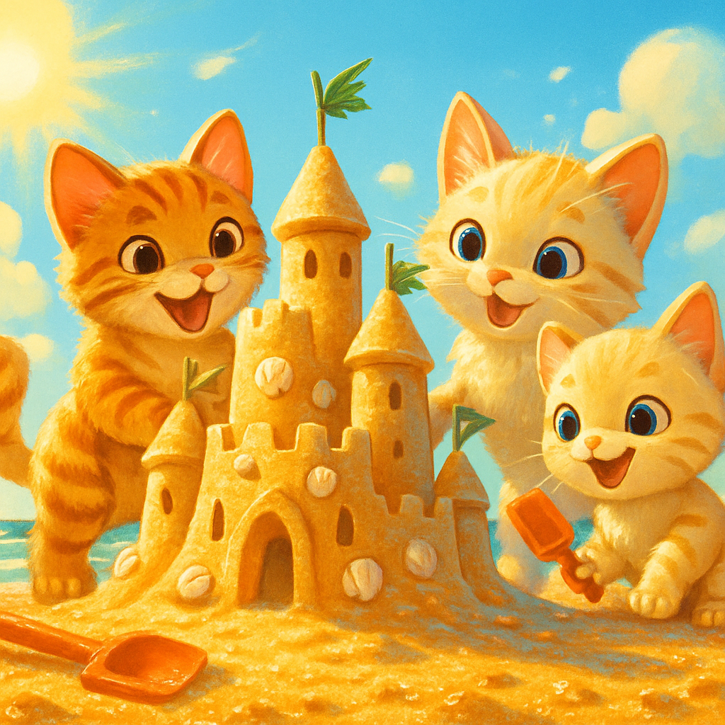 Seashell Sandcastle Builders paint by color