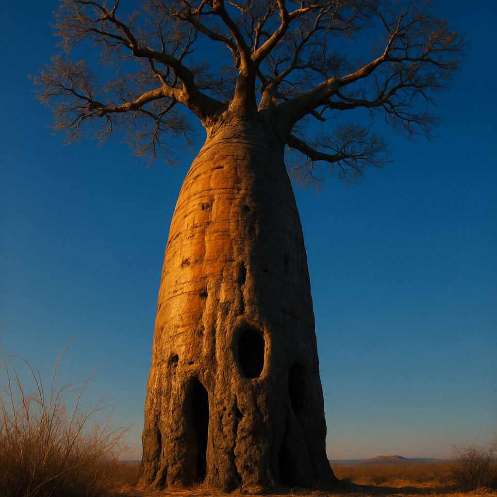Majestic Baobab Tree paint by diamond