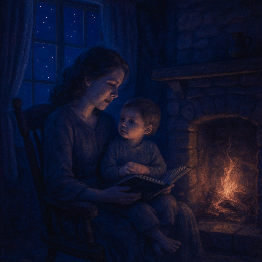 Moonlit Storytime Under The Midnight Sky paint by diamonds