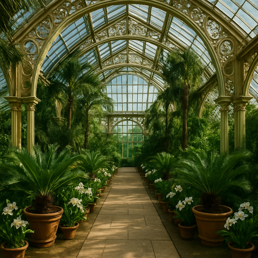 Royal Kew Glasshouse Conservatory DIY paint by diamonds