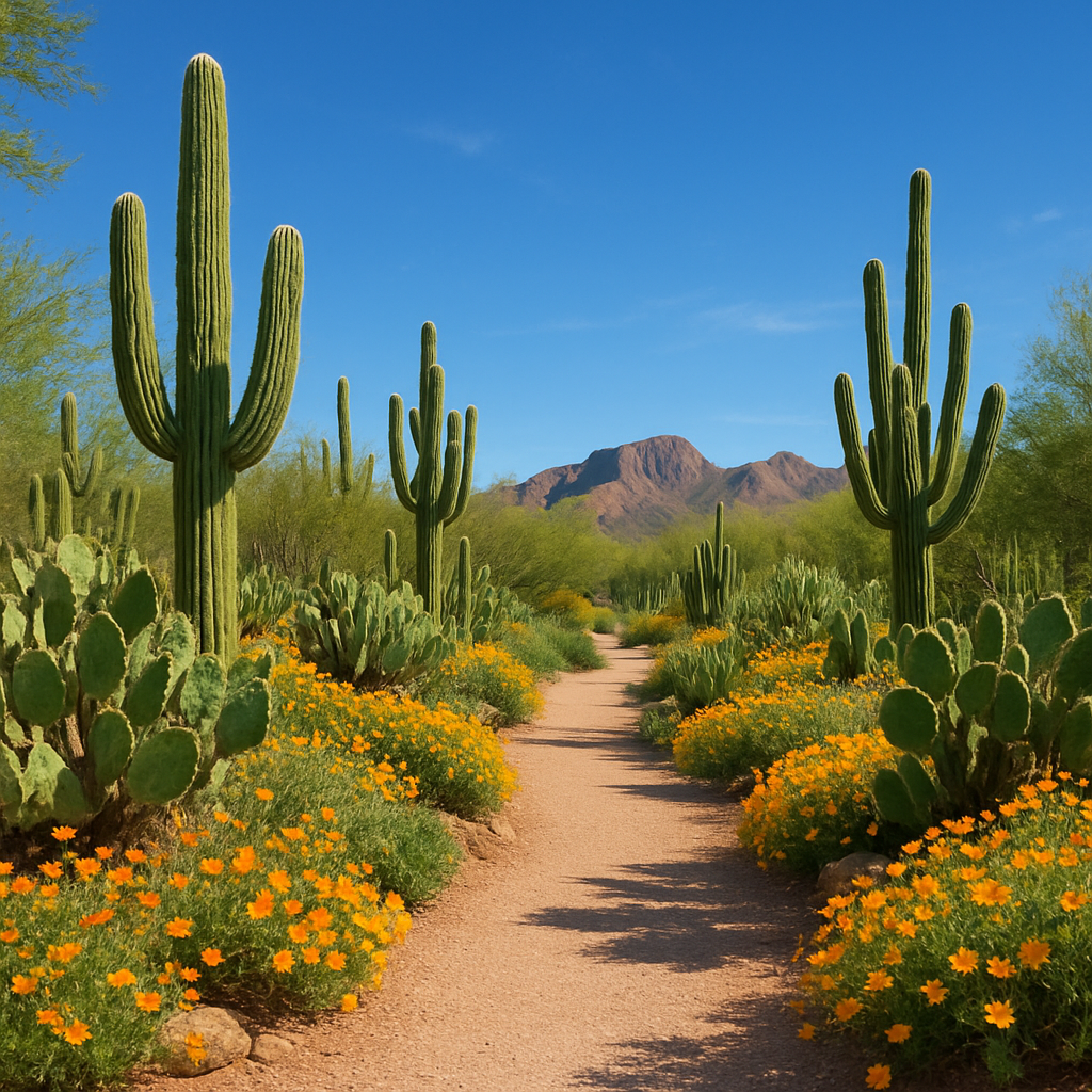 High Desert Botanical Garden Tucson paint by diamonds