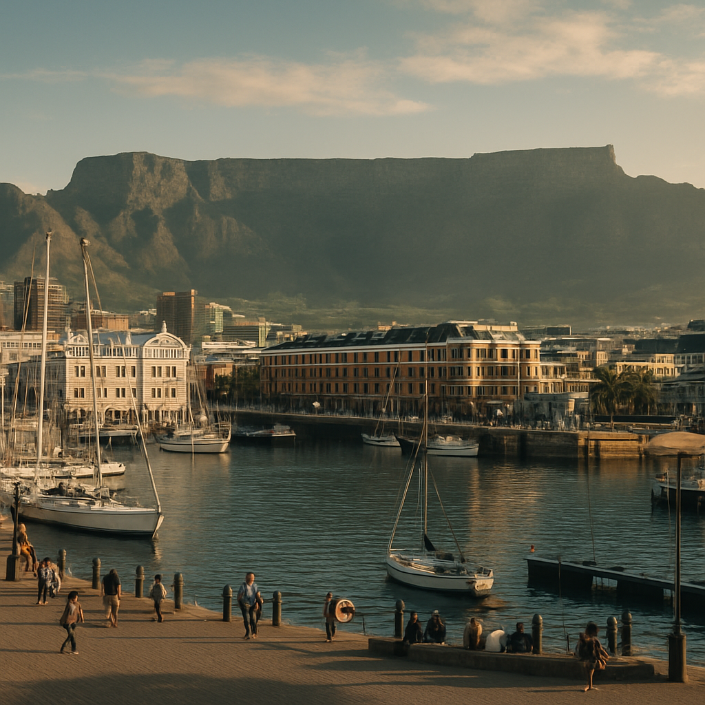 V And A Waterfront Table Mountain View Painting by diamonds kit