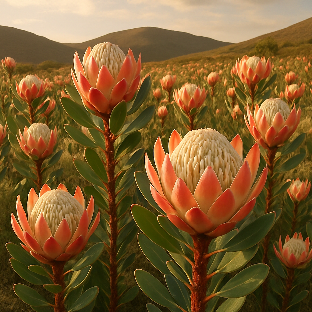 Queen Victoria Protea Field diamond painting