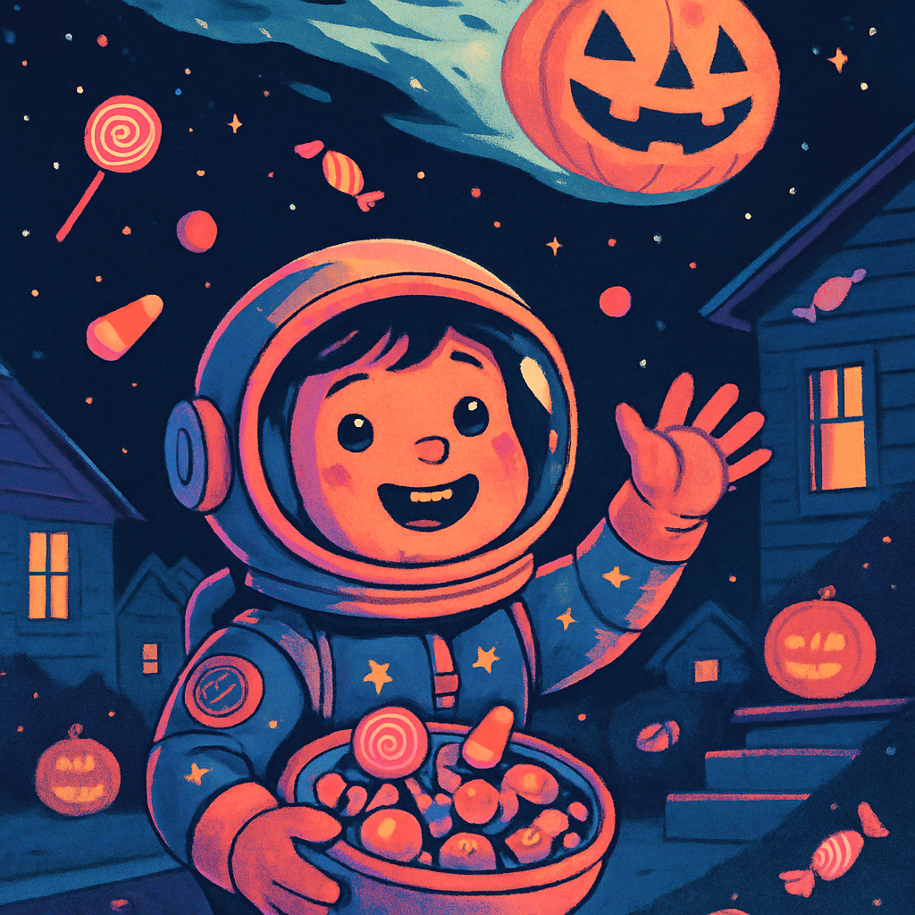 Trick Or Treat Astronaut diamonded painting kits