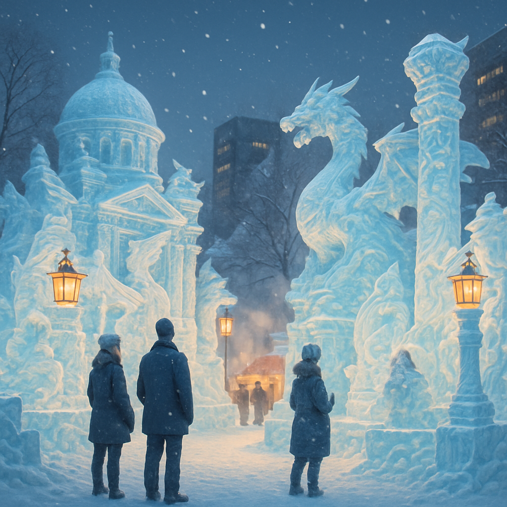 Snow Festival Sapporo Spectacle paint by diamonds