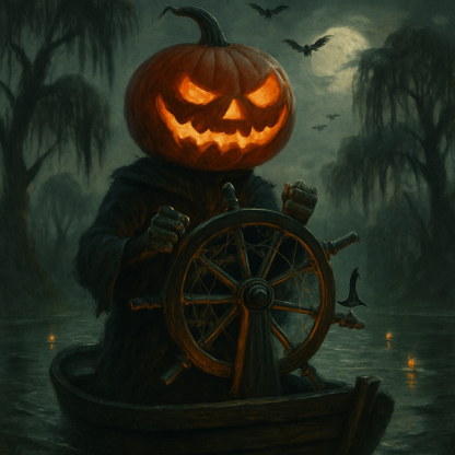 Pumpkin Lantern Voyager paint by diamond