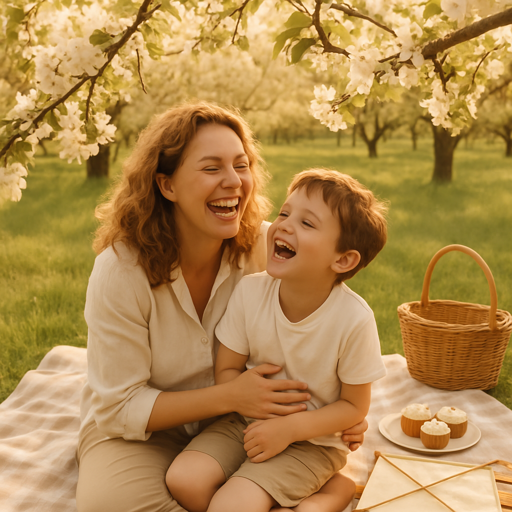 Sunlit Devotion Picnic In The Orchard DIY paint by diamonds