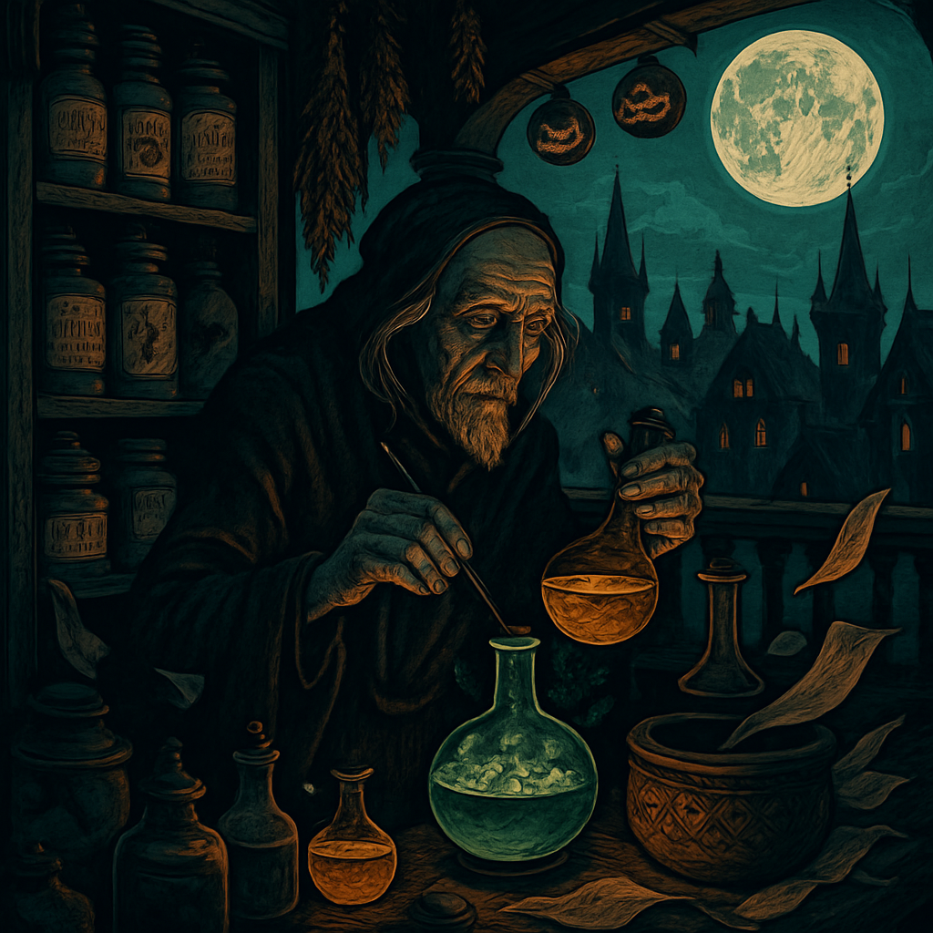 Midnight Alchemist Apothecary painting diamond kit