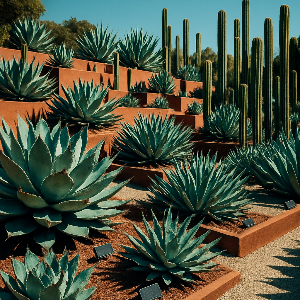 Huntington Desert Garden Succulent Study paint by diamond