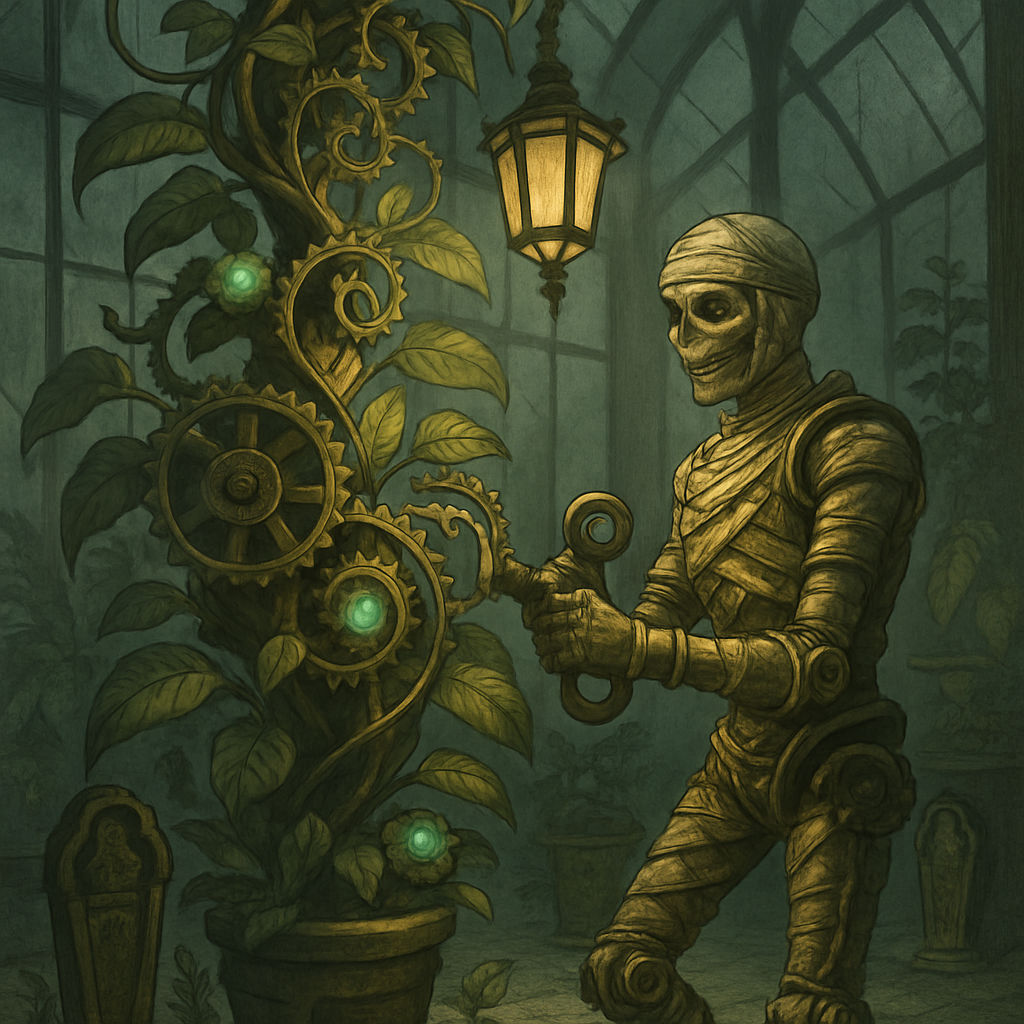 Clockwork Mummy Conservatory paint by diamond