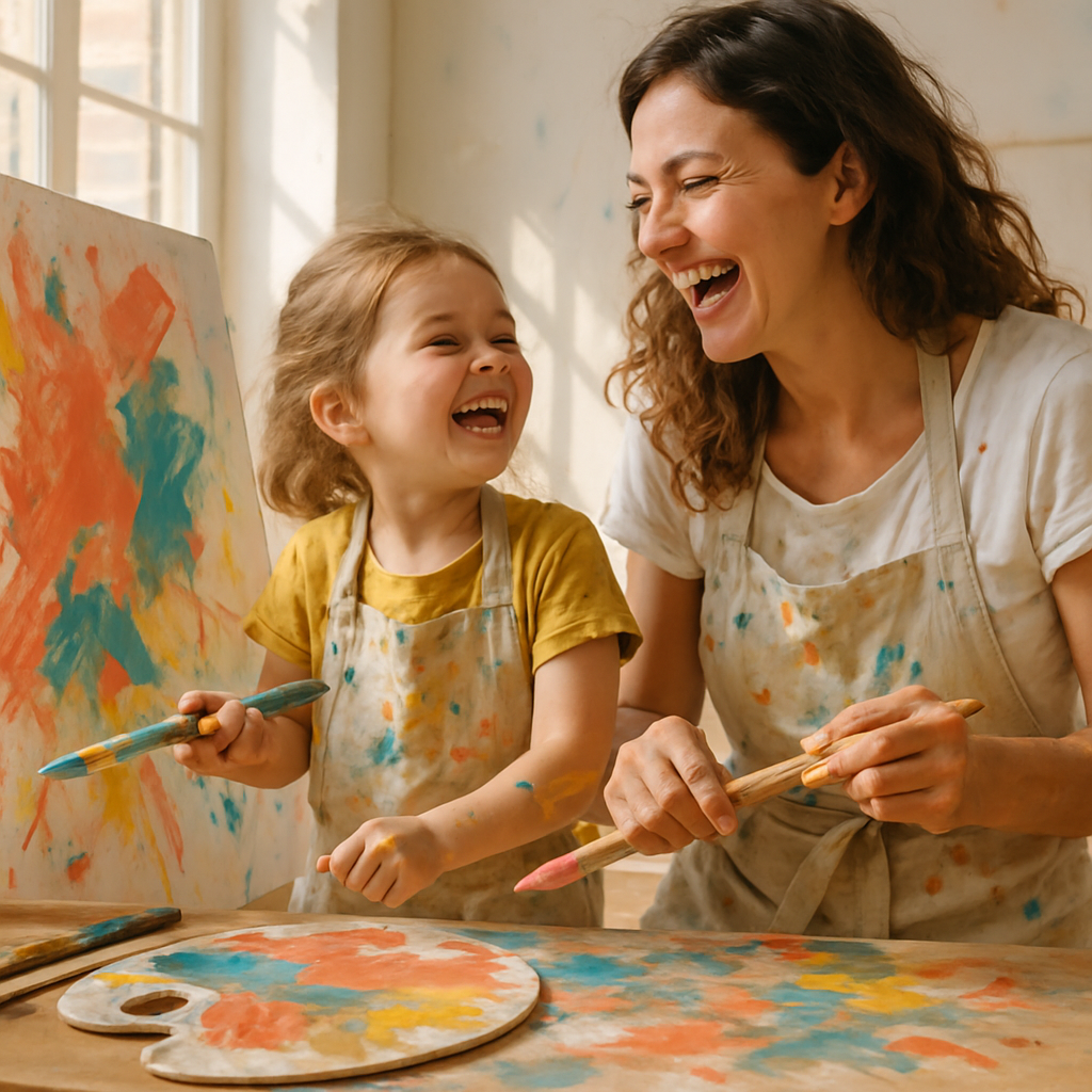 Canvas Of Firsts Painting Together paint by diamond