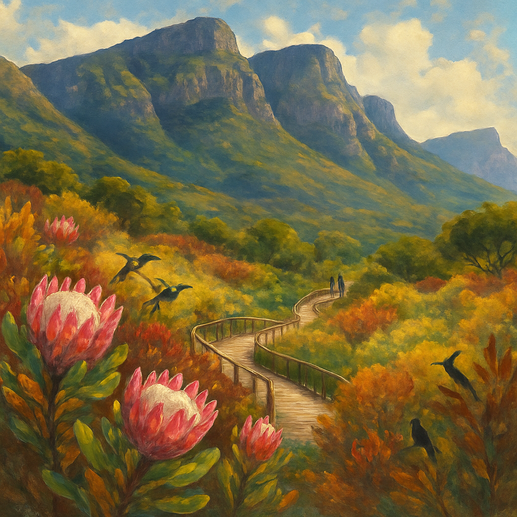 Kirstenbosch Fynbos Fold Painting by diamonds kit
