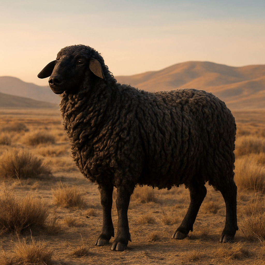 Karakul Sheep From Central Asia painting diamond kit