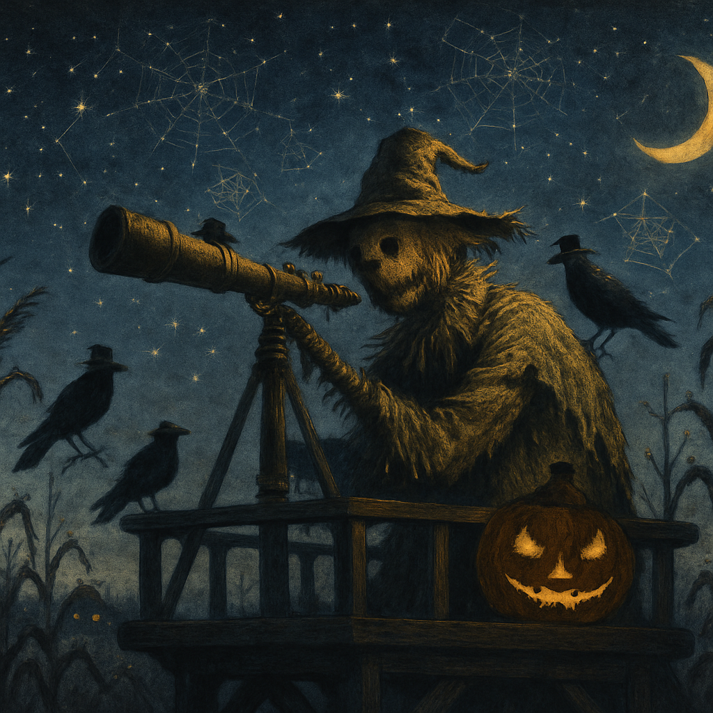 Stargazer Scarecrow Observatory Paint by diamonds kits