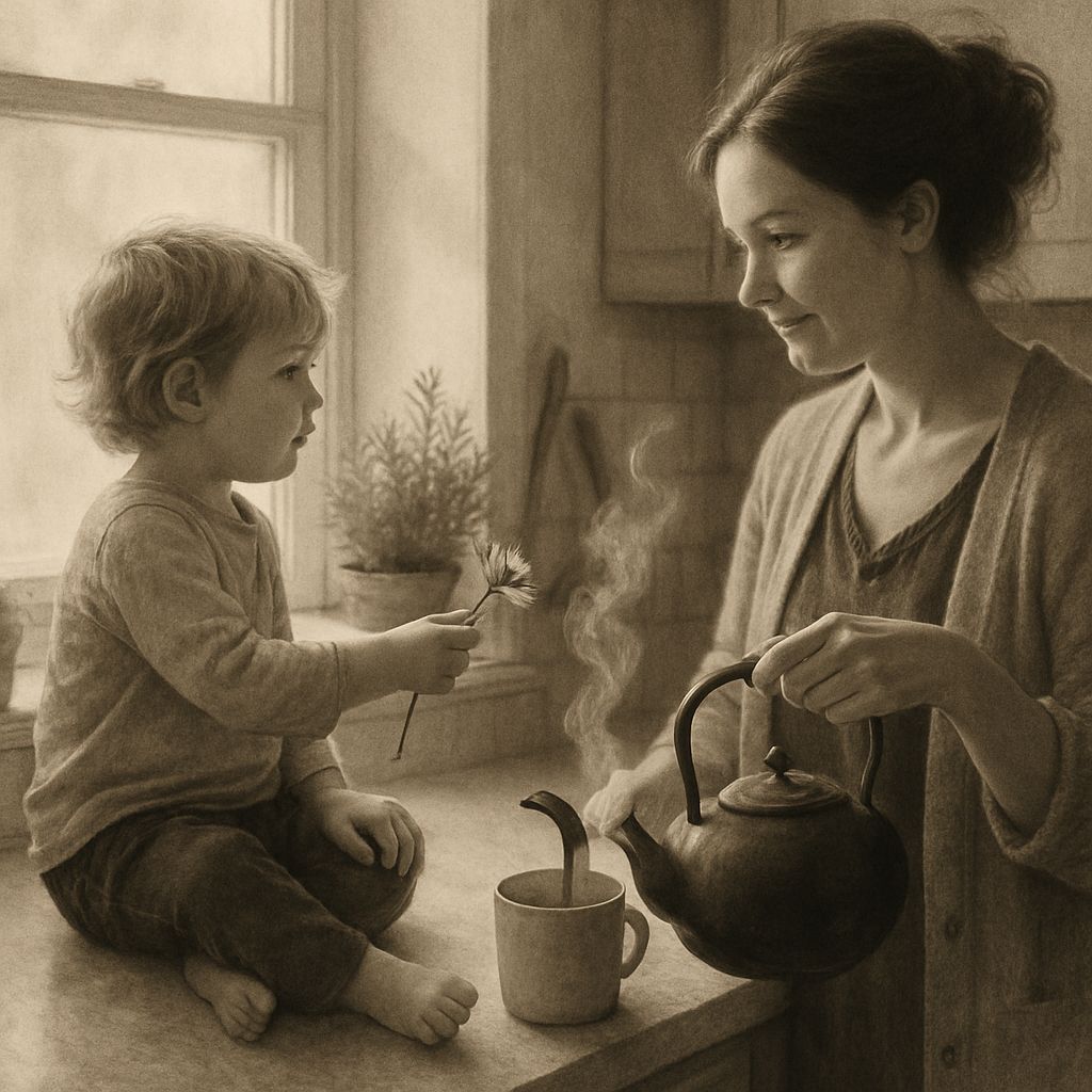 Morning Rituals By The Kitchen Window paint by diamonds