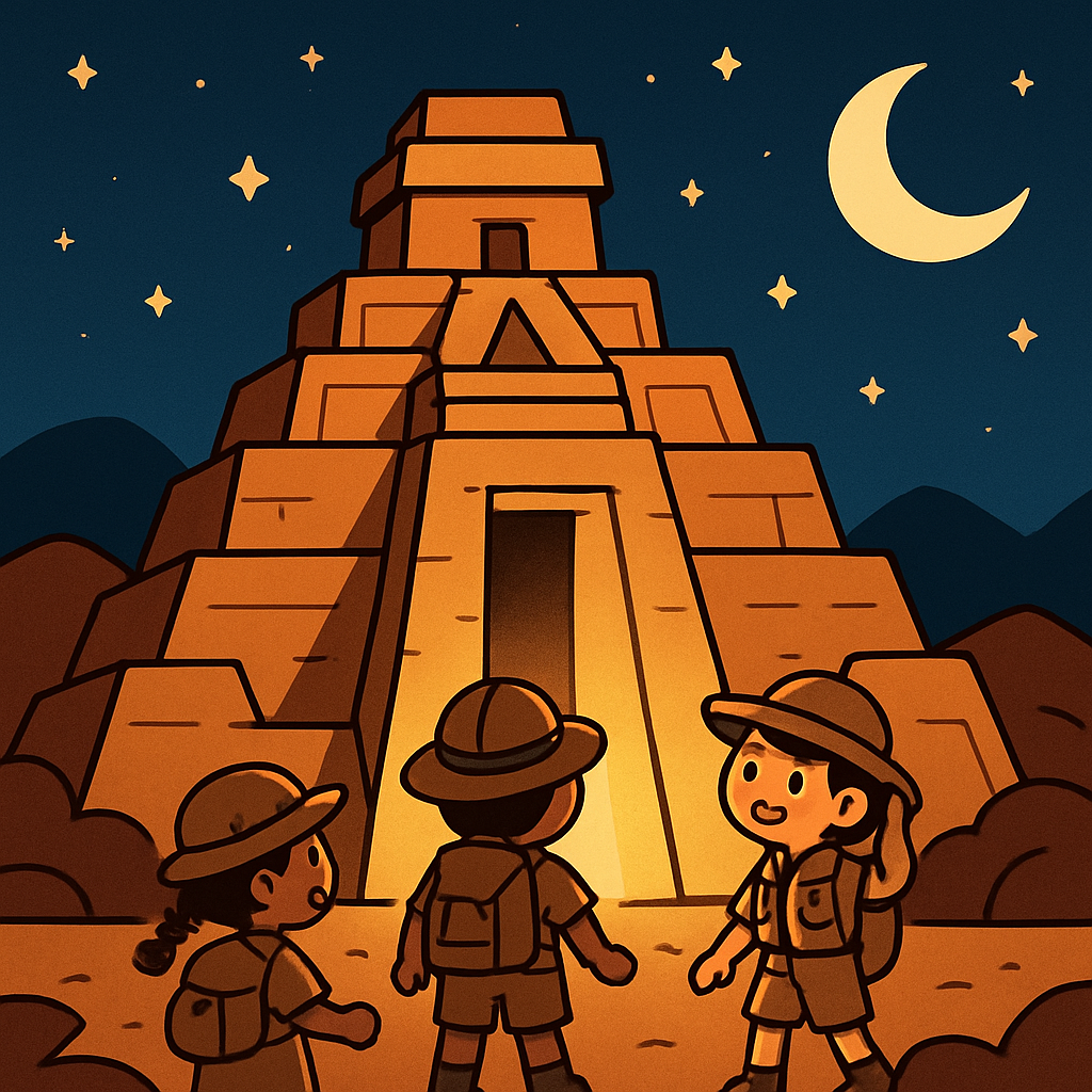 Ancient Temple Under The Stars diamonded painting kits