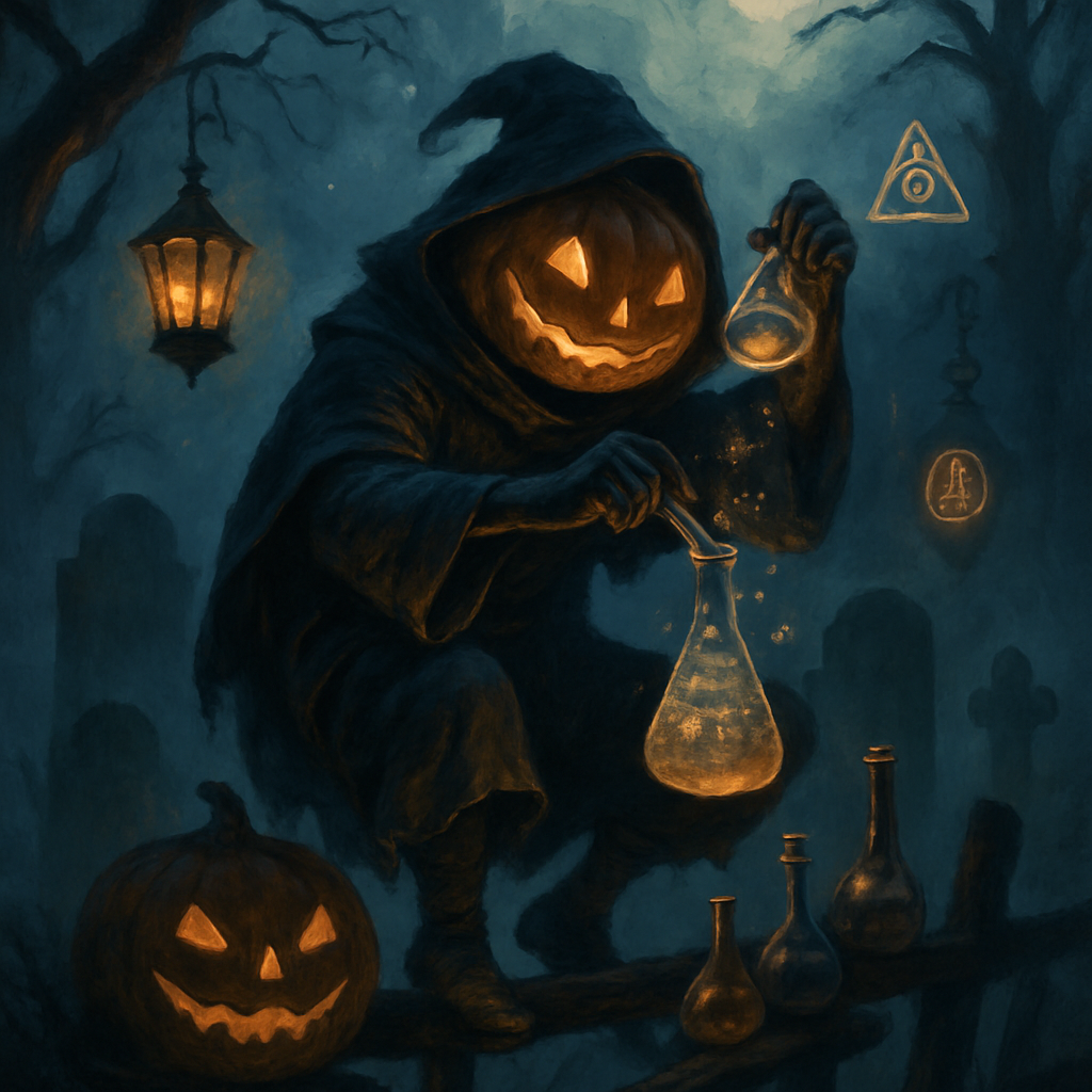 Moonlight Pumpkin Alchemist paint by diamond