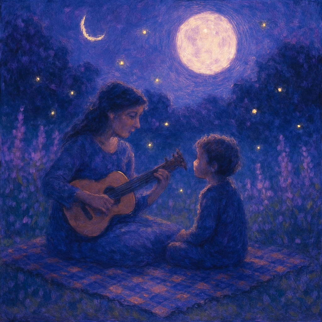 Twilight Serenade Under Motherly Stars paint by diamonds