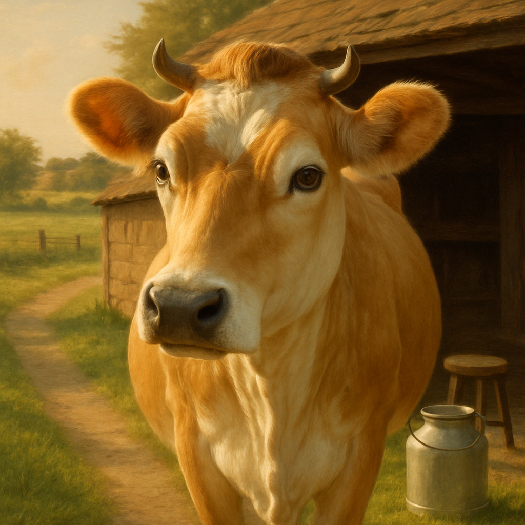 Jersey Dairy Cow Classic Painting by diamonds kit