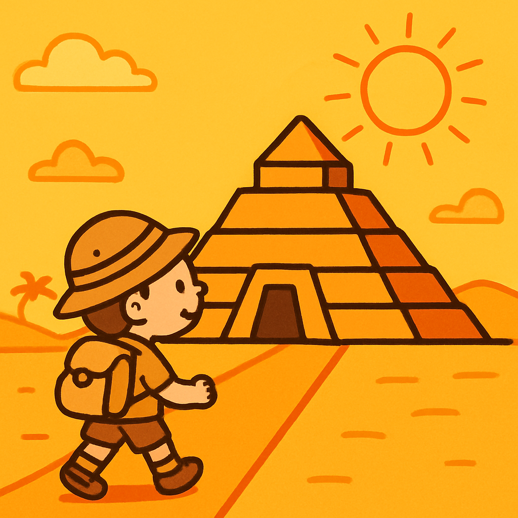 Explorer And Ancient Pyramid Paint by diamonds kits