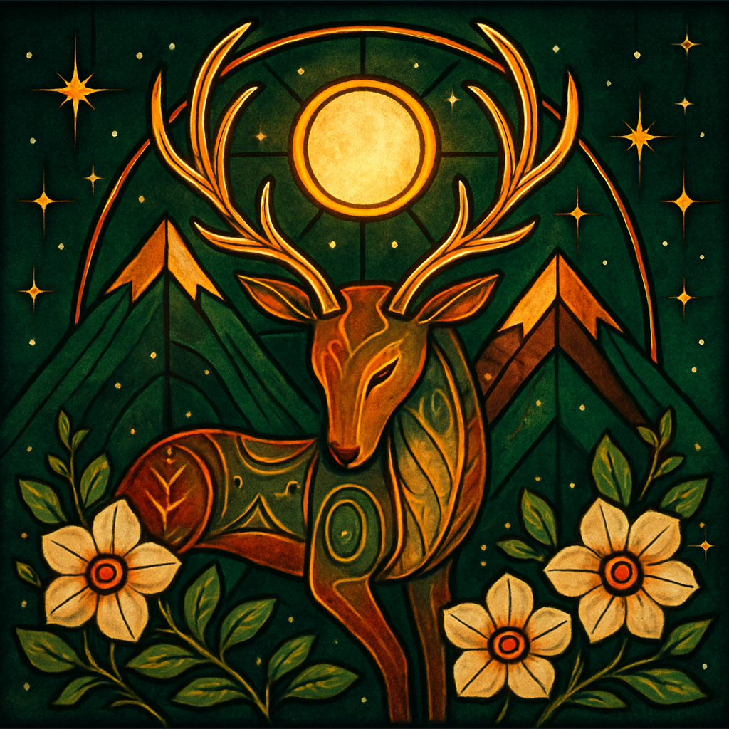 Mountain Harmony Deer diamond painting