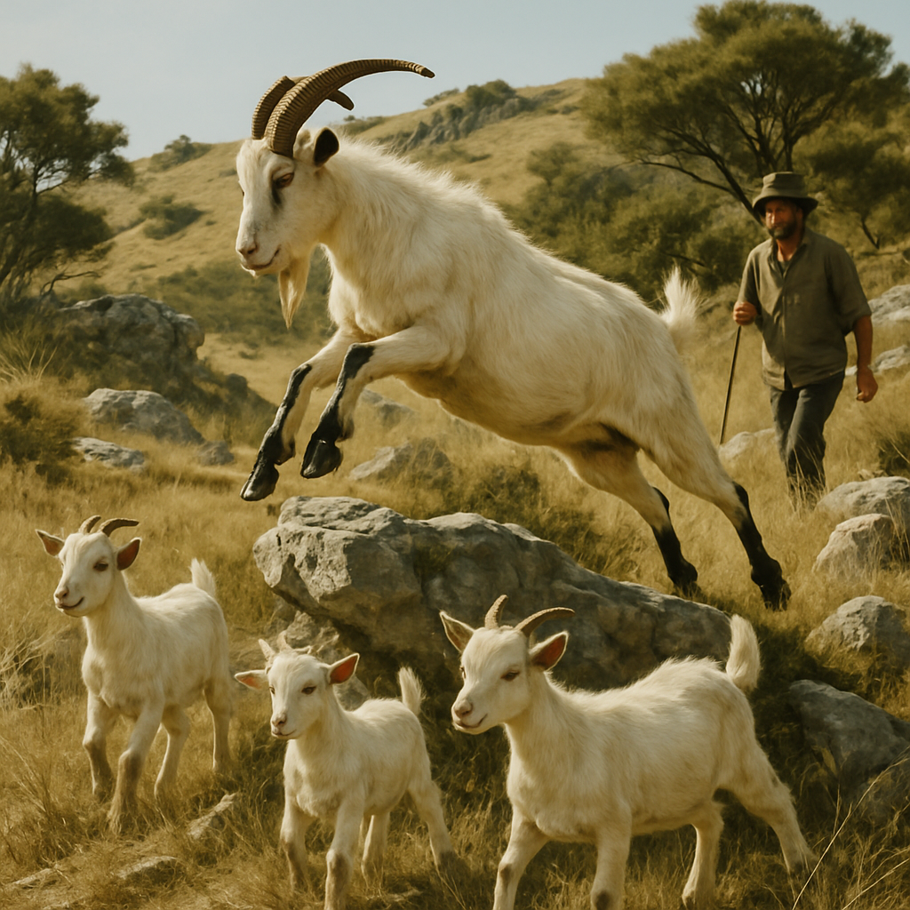 Robust Kiko Goat From New Zealand Painting by diamonds kit