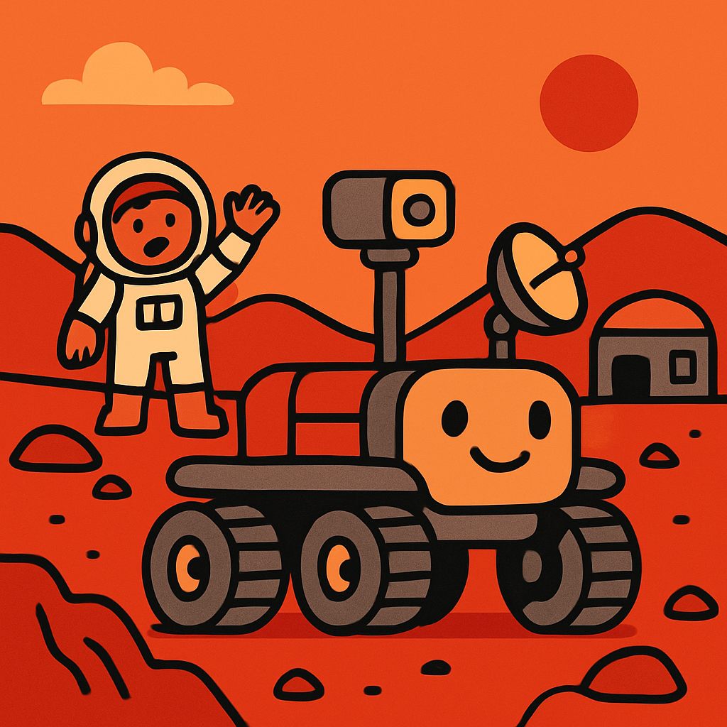 Exploring Martian Rovers Adventure Painting by diamonds kit