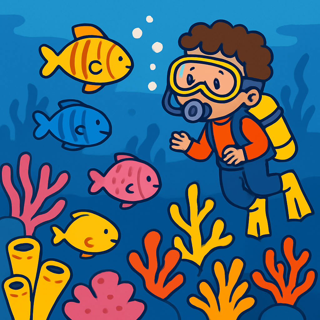 Ocean Life Coral Reef Discovery diamond painting