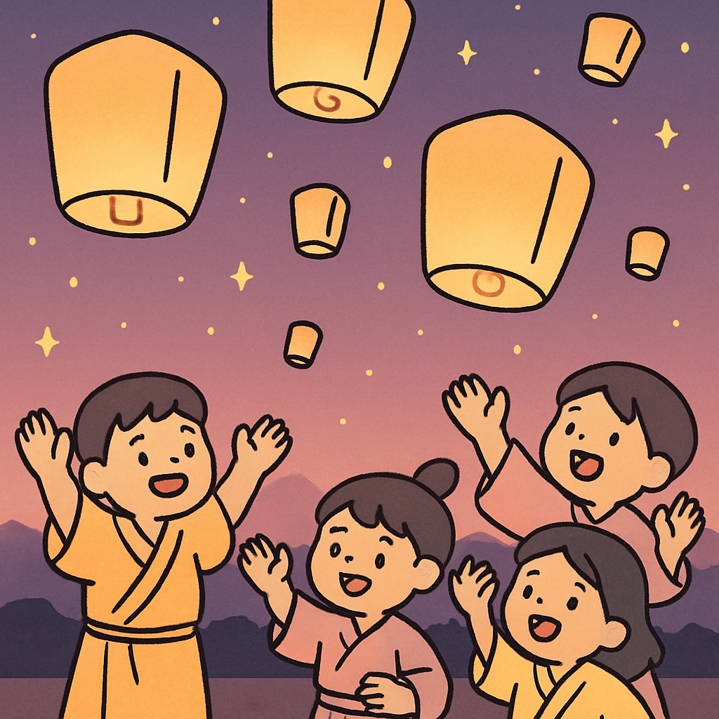 Festival Of Lanterns Cultural Celebration paint by diamond