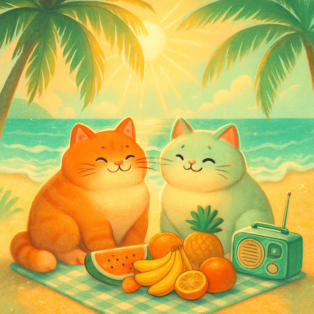 Seaside Picnic Pawfect Pair DIY paint by diamonds
